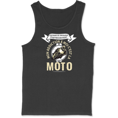 Débardeur homme mon addiction la moto