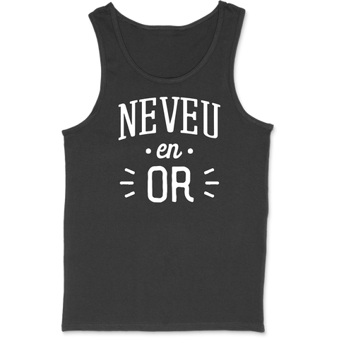 Débardeur homme neveu en or