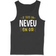 Débardeur homme neveu en or 2