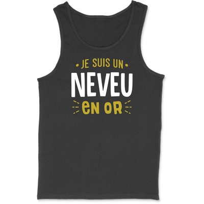 Débardeur homme neveu en or 2