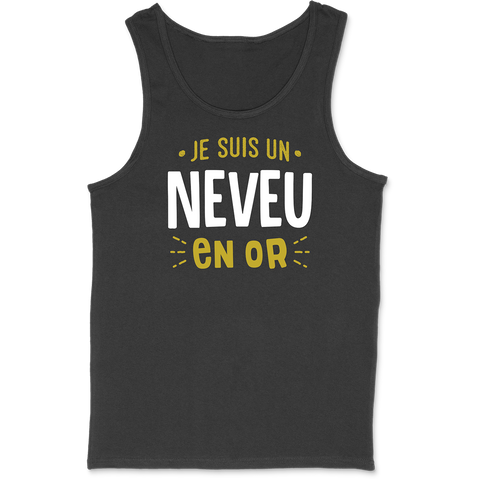 Débardeur homme neveu en or 2