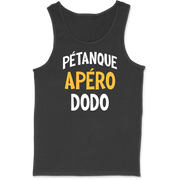 Débardeur homme pétanque apéro dodo