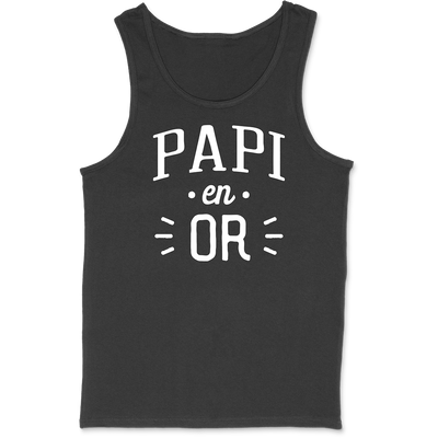 Débardeur homme papi en or