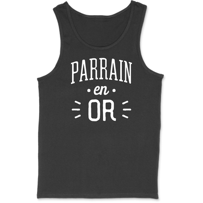 Débardeur homme parrain en or