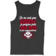 Débardeur homme pas asocial ordi