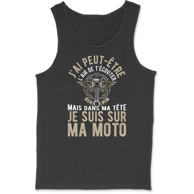 Débardeur homme sur ma moto
