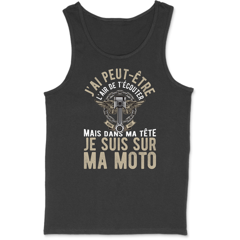 Débardeur homme sur ma moto