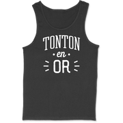 Débardeur homme tonton en or