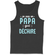 Débardeur homme un papa qui déchire 2