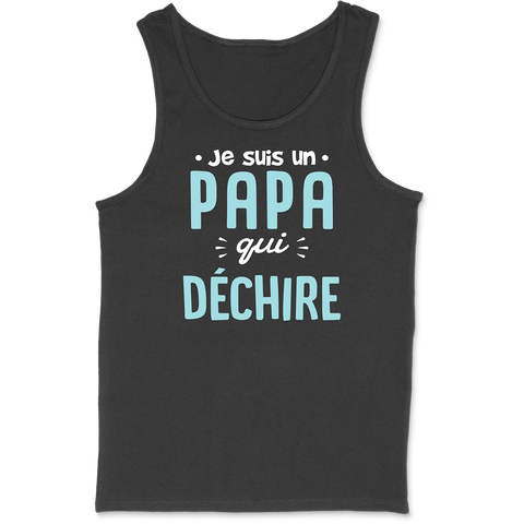 Débardeur homme un papa qui déchire 2