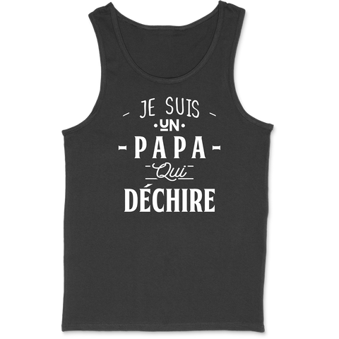Débardeur homme un papa qui déchire 3