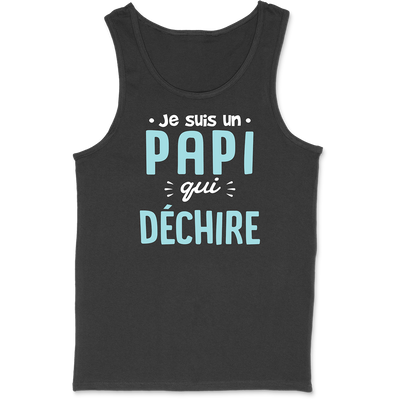 Débardeur homme un papi qui déchire 2