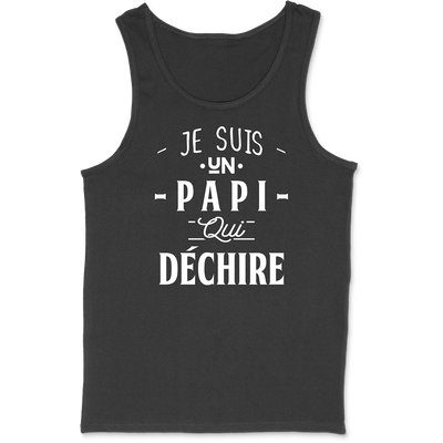 Débardeur homme un papi qui déchire 3