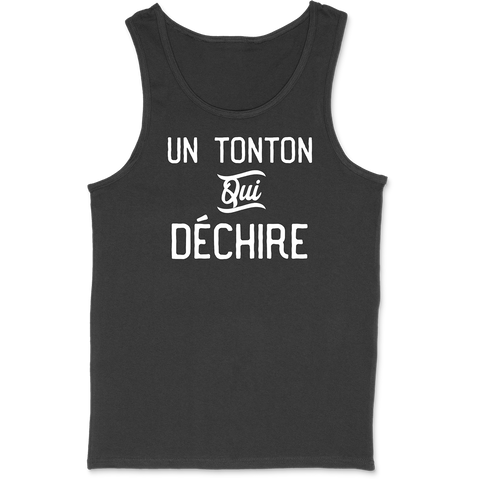 Débardeur homme un tonton qui déchire 3