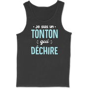 Débardeur homme un tonton qui déchire