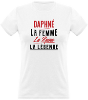 T shirt femme daphné la femme la reine la légende