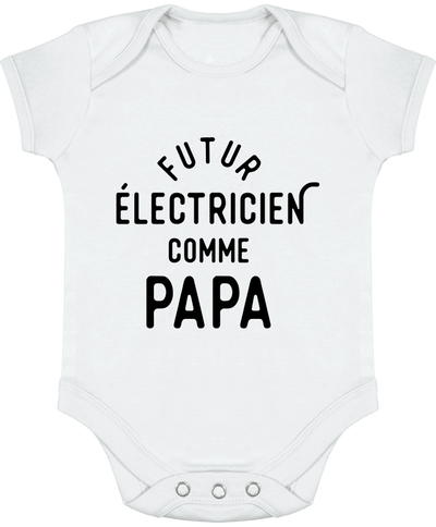 Body bébé Futur électricien comme papa