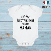 Body bébé Future électricienne comme maman