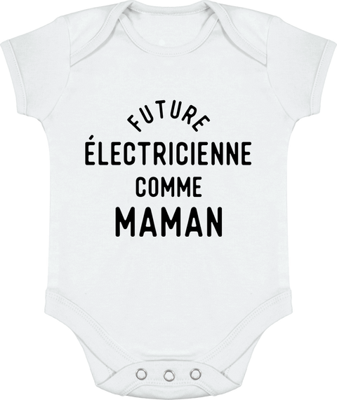 Body bébé Future électricienne comme maman