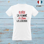 T shirt femme eloïse la femme la reine la légende
