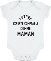 Body bébé Future experte comptable comme maman