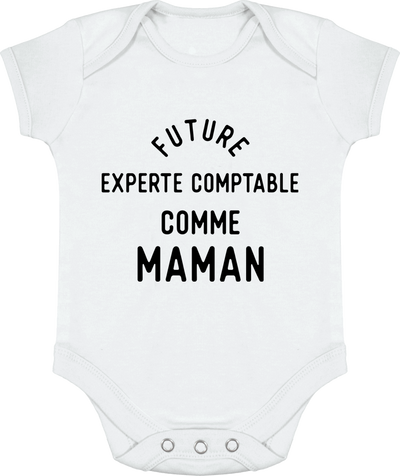 Body bébé Future experte comptable comme maman