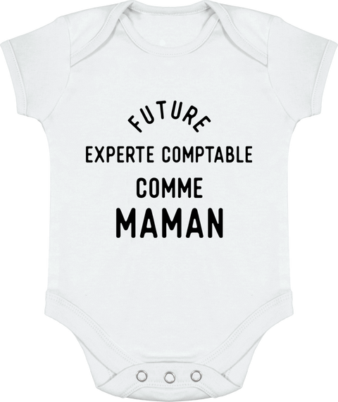 Body bébé Future experte comptable comme maman