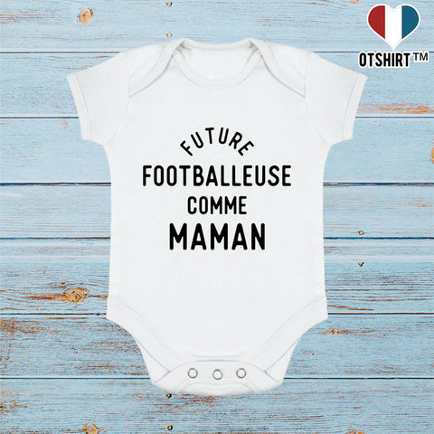 Body bébé Future footballeuse comme maman