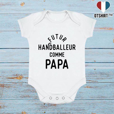 Body bébé Futur handballeur comme papa