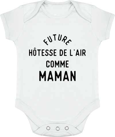 Body bébé Future hôtesse de l'air comme maman