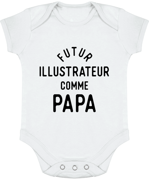 Body bébé Futur illustrateur comme papa