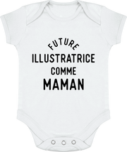 Body bébé Future illustratrice comme maman