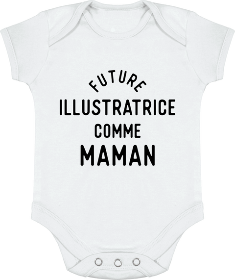 Body bébé Future illustratrice comme maman