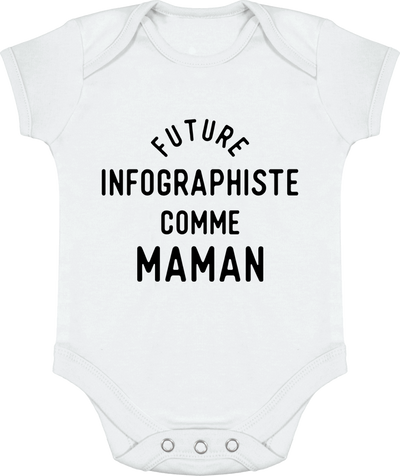 Body bébé Future infographiste comme maman