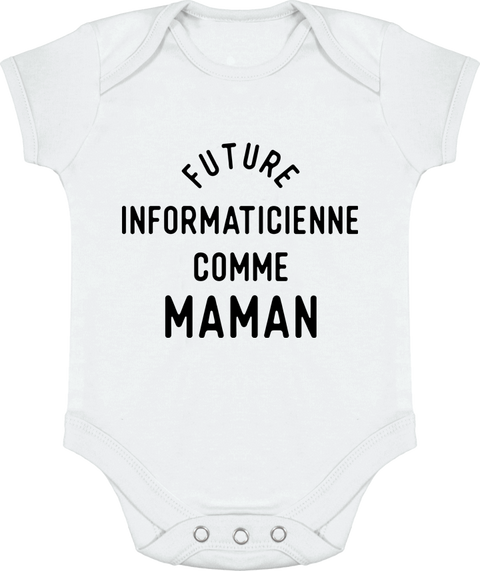 Body bébé Future informaticienne comme maman