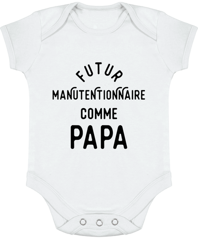 Body bébé Futur manutentionnaire comme papa