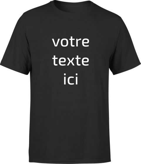  T shirt homme personnalisé avec votre texte