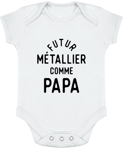 Body bébé Futur métallier comme papa