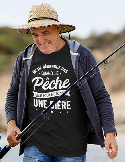 cadeau homme pecheur - le teeshirt du pêcheur