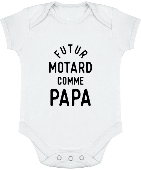 Body bébé Futur motard comme papa