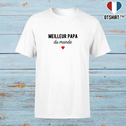 T shirt pas cher homme meilleur papa du monde