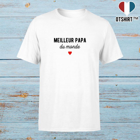 T shirt pas cher homme meilleur papa du monde