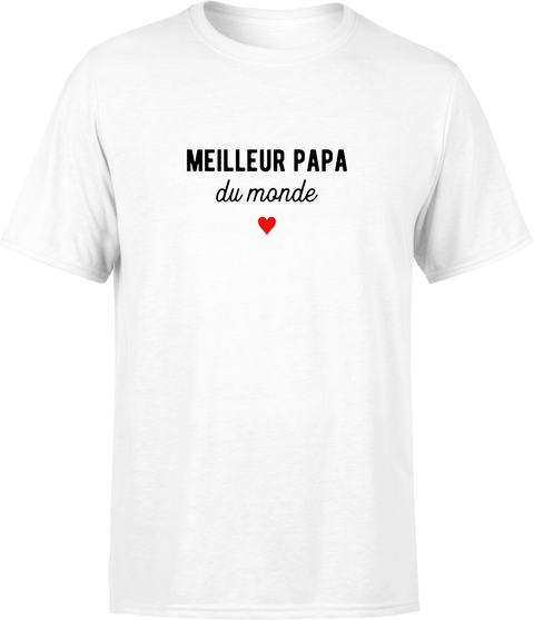Cadeau homme T shirt pas cher homme meilleur papa du monde