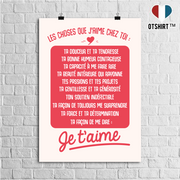 Affiche les choses que j'aime
