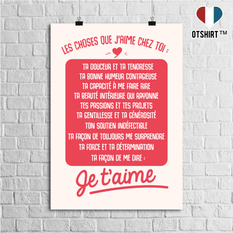 Affiche les choses que j'aime
