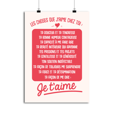 Affiche les choses que j'aime