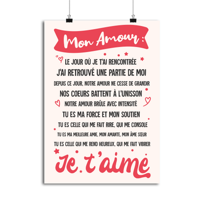Affiche mon amour