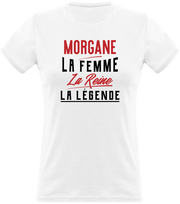 T shirt femme morgane la femme la reine la légende
