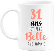 Mug 31 ans et plus belle que jamais
