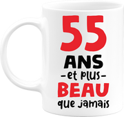 Mug 55 ans et plus beau